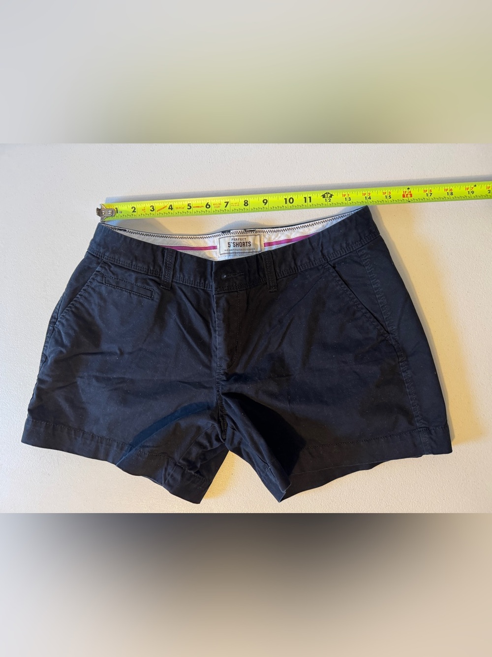 Old Navy Black High-Waist Cotton Shorts